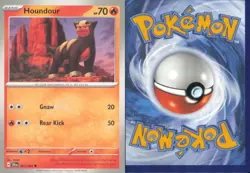 HOUNDOUR 007/064 COMMON SHROUDED FABLE POKEMON NEAR MINT - Image 3