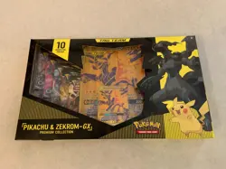 Pokemon Pikachu and Zekrom GX Tag Team Premium Collection Sealed Evolving Skies - Image 1
