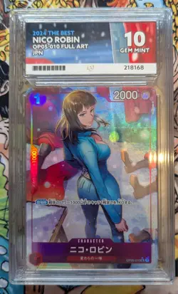 One Piece Nico Robin OP05-010 UC Full art The Best PRB01 JP ACE 10 - Image 1