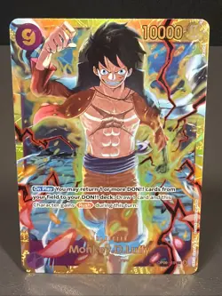 Bandai One Piece CCG Monkey D. Luffy OP09-119 R Foil Full Art 10000 - Image 1
