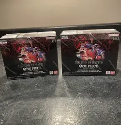 Factory Sealed OP16 - The Time of Battle - One Piece Booster Box Eng Lot Of 2 - Image 1