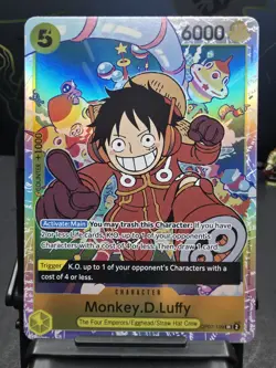 Monkey.D.Luffy OP07-109 - One Piece TCG - SR Super Rare NM English Foil - Image 1