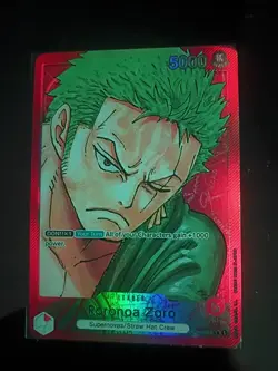 ONE PIECE Card Game - Roronoa Zoro (Alt Art) OP01-001 L ROMANCE DAWN OPCG TCG - Image 1