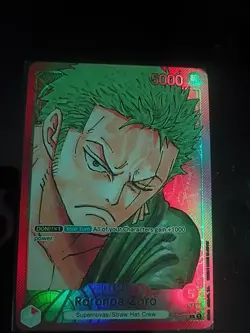ONE PIECE Card Game - Roronoa Zoro (Alt Art) OP01-001 L ROMANCE DAWN OPCG TCG - Image 2