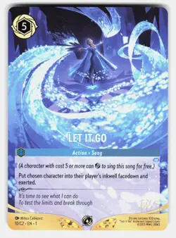 LET IT GO ( DISNEY LORCANA CHALLENGE ) 10 / C2 PROMO - LORCANA - NM/M - Image 1