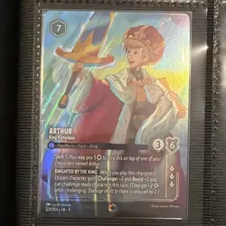 Disney Lorcana Arthur - King Victorious 221/204 Shimmering Skies Leg Foil Eng - Image 1