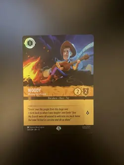 Disney Lorcana Wilds Unknown Woody Waiting for a Friend 205/204 Epic Foil - Image 1