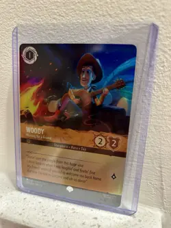 Disney Lorcana Woody - Waiting for a Friend 205/204 Foil Epic Wilds Unknown - Image 2