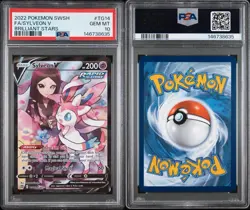 PSA 10 GEM MINT Sylveon V TG14/TG30 Swsh09: Brilliant Stars Trainer Gallery Holo - Image 3