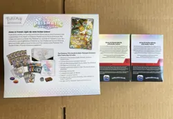 Pokemon Scarlet & Violet Prismatic Evolutions ETB & 2x Booster Bundle NEW SEALED - Image 2
