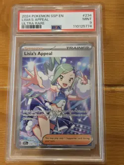 Lisia’s Appeal 234/191 Ultra Rare PSA 9 Pokemon Scarlet & Violet Surging Sparks - Image 1