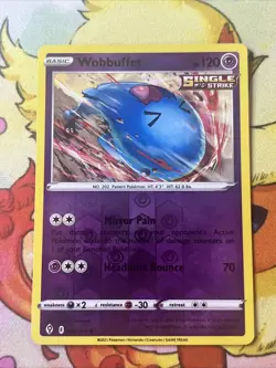 Pokemon TCG Wobbuffet Sword & Shield - Evolving Skies #66 Reverse Holo NM - Image 1