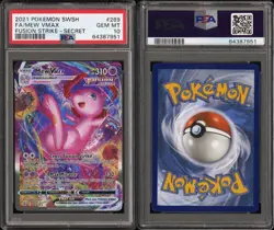 2021 POKEMON SWSH FA/MEW VMAX FUSION STRIKE-SECRET #269 PSA 10 GEM MT - Image 3