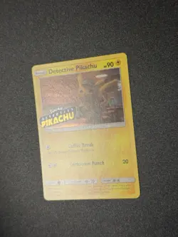 STAMPED Detective Pikachu Movie Promo SM190 Pokemon Holo Foil Holographic MINT - Image 2