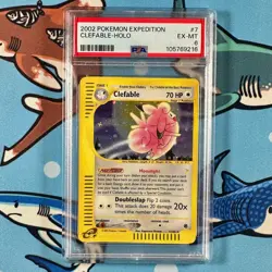Clefable 7/165 Holo - Pokemon Expedition Base Set - PSA 6 EX-MT Vintage - Image 1
