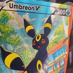 Pokemon Umbreon V Custom Made Fan Art Holo With Texture - Image 2