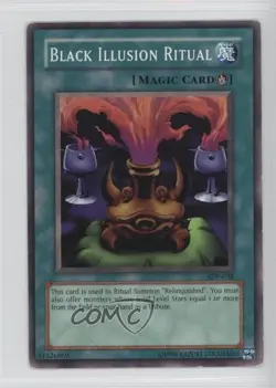 Black Illusion Ritual Unlimited YuGiOh Starter Deck Pegasus #SDP-038 2003 READ - Image 1