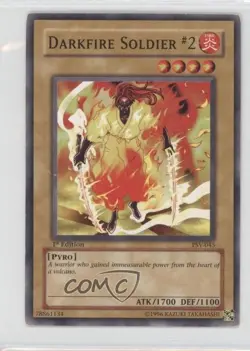 Darkfire Soldier #2 1st Ed. YuGiOh Pharaoh's Servant #PSV-045 2002 READ - Image 1