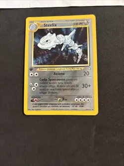 Pokemon Card Steelix 15/111 1ST-Neo Genesis-Ita-Holo-good! - Image 3