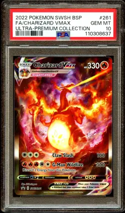 PSA 10 GEM MINT Charizard VMAX SWSH261 FULL ART PROMO SWSH 261 Pokemon Card 637 - Image 2