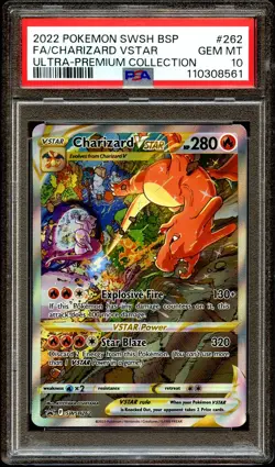 PSA 10 GEM MINT Charizard VSTAR SWSH262 FULL ART PROMO SWSH 262 Pokemon Card 561 - Image 2