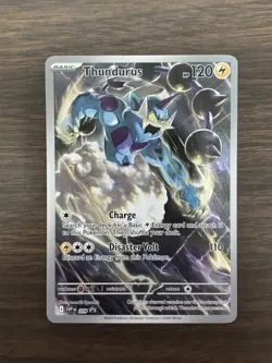 Pokemon TCG S&V Black Bolt ETB Thundurus Holo Card 209 Full Art Black Star Promo - Image 1