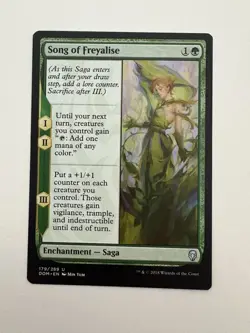 Song of Freyalise MTG Magic the Gathering Card NM Near Mint DOM - Image 1