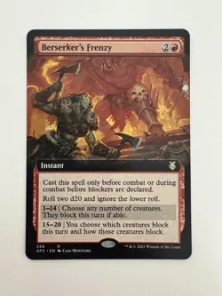 Berserker’s Frenzy Borderless MTG Magic the Gathering Card NM Near Mint AFC - Image 1