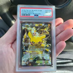 Pokemon Pikachu TCG Red and Blue Collection EX Black Star Promo Card XY124 - Image 1
