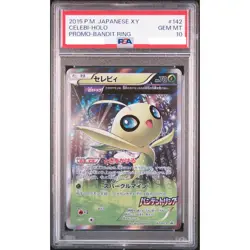 PSA 10 Celebi 142/XY-P Promo Bandai Ring Pokemon Card Japanese 2015 Gem Mint - Image 1