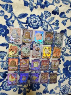 20 LP/NM Rainbow Topps Holo Pokemon Card Lot Series 1 Black Logo 20 Cards - Image 1