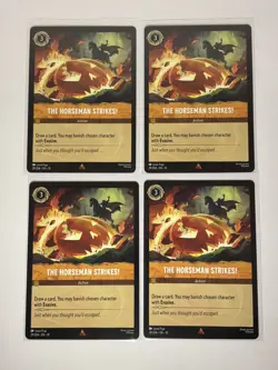 Set of 4 - Disney Lorcana Whispers In The Well The Horseman Strikes! 29/204 NM - Image 1