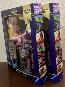 TCG Disney Lorcana Portfolio Bundle [4 Booster Packs & 1 Card Portfolio] 2 Pack* - Image 2