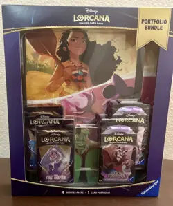 TCG Disney Lorcana Portfolio Bundle [4 Booster Packs & 1 Card Portfolio] 2 Pack* - Image 5