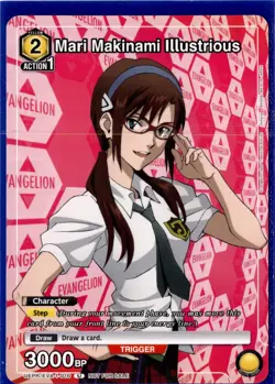 Mari Makinami Illustrious | UEPR/EVA-1-016 | Union Arena Promo - Image 1