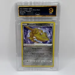 2022 Radiant Steelix 124/196 Pokemon TCG SWSH Lost Origin Graded 9 Mint Card - Image 1