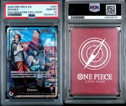 Shanks (2025 PSA Magazine Promo) OP09-001 One Piece Promotion Cards PSA 10 - Image 3