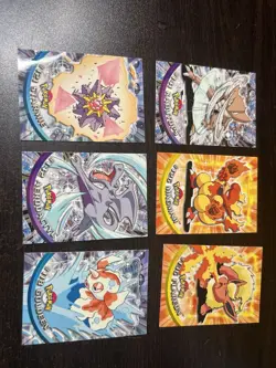 1999 2000 Topps Pokemon TV Animation Lot Starmie Kabutops Aerodactyl 6 Cards - Image 1