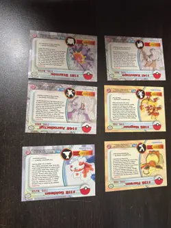 1999 2000 Topps Pokemon TV Animation Lot Starmie Kabutops Aerodactyl 6 Cards - Image 2