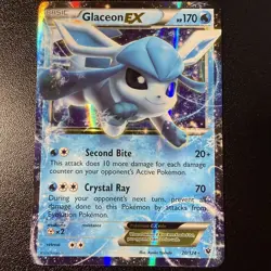 Glaceon EX 20/124 Fates Collide Pokemon Card TCG Near Mint - Image 1