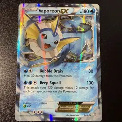 Vaporeon EX 24/83 Generations Holo Near Mint Pokemon Card TCG - Image 1