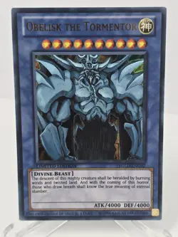 Yu-Gi-Oh! TCG Egyptian God Cards Set Obelisk, Ra, Slifer ULTRA RARE YGLD - Image 2