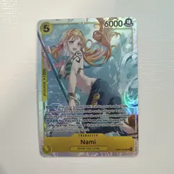Bandai One Piece Card Game Nami EB03-053 Special Alt Art Foil ENG 6000 Power - Image 1