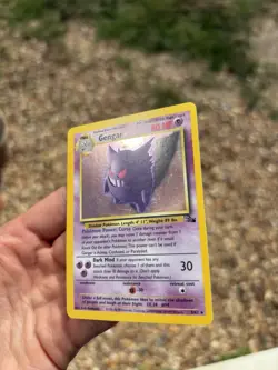 Pokemon TCG Gengar Fossil Holo Rare Card 5/62 - Image 2