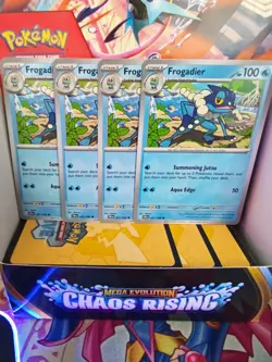 4 X Frogadier Pokemon Card Playset, TCG, 4 X CRI 021/086 - Image 1