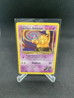 Sabrina's Drowzee 92/132 2000 Gym Heroes Pokemon Card Vintage WOTC Common - Image 1