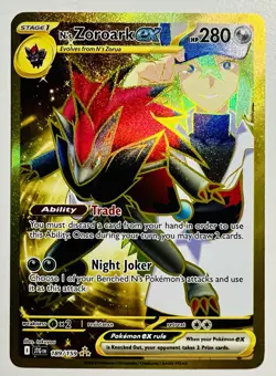 Pokemon TCG Journey Together N's Zoroark EX Holo Ultra Rare Card 189/159 - Image 1