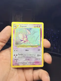 Pokemon Espeon Holo Card 1/75 Neo Discovery Holo Rare 2001 - HP Condition - Image 2