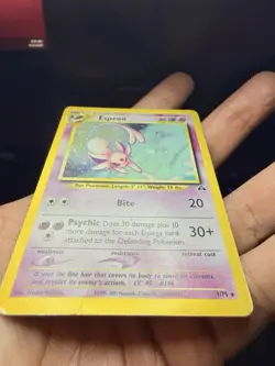 Pokemon Espeon Holo Card 1/75 Neo Discovery Holo Rare 2001 - HP Condition - Image 3
