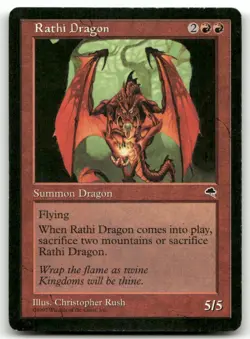 Rathi Dragon #196 (HP) Tempest TMP Magic MTG - Image 1
